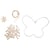 Kit: Papillen en fil av.perles en bois, 17,5x13cm, à suspendre,