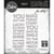Gabarit de découpe pour machine Sizzix Tim Holtz - Texte Audacieux #2 - 7 pièces