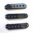 3 Caches Micro Noir pour Stratocaster 52,5 mm