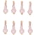 8 Pinces Petits Lapins - Rose