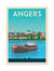 Affiche 50 x 70 cm -  Angers Version 2 - Olahoop Travel Posters