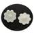 20 Boutons de Tige Fleur Blanc Acrylique diamètre 15 mm 1 trou - creation couture Diy