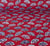 Tissu Coton imprimé Eventails Pekin sur fond Rouge