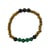 Bracelet Bois, Malachite et Pierre de lave Perles rondes 8 mm - Omsaé