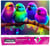 Diamond Painting Broderie Diamant LUMINLIFE 70x50cm, 5D, diamants ronds - Oiseaux colorés