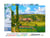 Peinture par Numéro Figured'Art avec Cadre - Paysage aux Pâtis - Camille Pissarro - Loisir Créatif Numéro d'Art - 40x50cm toile tendue sur châssis