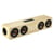 Enceinte Bluetooth Bois Subwoofer Horloge Connexion Stable Micro Intégré Longue Autonomie Jaune YONIS