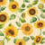 4 serviettes en papier découpage collage 33 cm FLEUR TOURNESOL FLSS 107