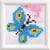 Diamond Dotz, Papillon scintillant, dim. 7,6x7,6 cm, 1 Pq.
