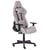 Siège de Gamer Gris Clair en Tissu Nylon et Métal Ergonomique à Rotation 360 °et Repose-Bras ajustables Roulettes à Fonction de Freinage
