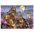 Puzzle la cabane enchantee des fees papillons 500 pieces - monde feerique et fantastique - educa - 19554