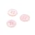 Bouton rond coquillage 4 trous 11mm rose layette