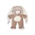 Peluche Lapin Doudou Nœud Taupe - 28 cm