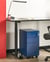 Armoire de Rangement en Métal Bleu avec 3 Tiroirs à Clé sur Roulettes Casier de Bureau Garage Design Industriel Moderne