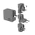 Force Power Kit Chargeur Universel 65W USB-A et 2 USB-C avec Cable USB-C Ultra Renforcé Gris
