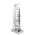 MetalEarth Espace: APOLLO SATURN V AVEC PORTIQUE 5x3.3x15cm, maquette 3D en métal avec 2 feuilles, sur carte 12x17cm, 14+