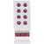 Boutons et rubans, Etoiles, 8 Boutons Rubans à  1m, , rouge classique