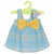 Robe bleue a carreaux - habit poupee et poupon de 42 cm - vetement nenuco 7012824f