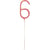 Cierge Magique Rose Gold 17 cm - Chiffre 6