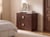 Commode MDF Marron foncé NUMURKAH - Beliani