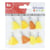 8 pompons jaune-orange