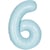 Ballon Géant Bleu Mat - Chiffre 6