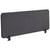 Séparateur de Bureau Gris Foncé en PET 120 x 40 cm Revêtement Tissu Acoustique Modulaire Pinces de Fixation
