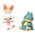 Coffret 2 pokémon battle figure goinfrex + flambino - pokémon - figurine action - 95626