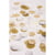 Confetti, 2cm ø, argent,or,blanc,crème, 30g