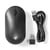 Nedis Souris Silencieuse sans Fil 1200 dpi Ambidextre Rechargeable Noir