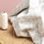 Tissu Batiste de coton Craftine Douceur florale Blanc cassé