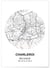 Affiche Carte Charleroi | A3 : 29,7x42cm
