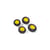 rollyTrac Air Tyres 4 Pneus de tracteur Jaune - Rolly Toys