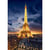 Puzzle vue sur paris et tour eiffel illuminee 1000 pieces - collection pays - clementoni - 39703