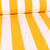 Tissu Toile Transat Rayures jaunes sur fond Blanc