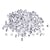 Perles en plastique avec chiffre Cube, blanc, 5x5mm, 40g