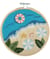 Kit de Broderie "Beach" avec Cercle en Bois de 15cm – Trimits | Un Projet Créatif et Apaisant 48 Beach