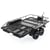 Trailer Remorque en acier double essieu avec kit Led (550x335mm) - Amewi 22197