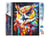 Diamond Painting Broderie Diamant Figured’Art 40x50cm toile entière roulée avec diamants carrés - Hibou Coloré Abstrait
