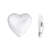 10 CABOCHONS Loupe en Verre forme COEUR 8 mm - Transparent - Demi rond Demi dome - Creation Diy