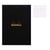 Bloc notes - 8,5 x 12 cm - Petits Carreaux - 80 feuilles - Noir - Rhodia
