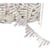 Bobine 9m frange en triangle 20 mm 20mm argent