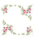 Kit de nappe à broder - Baies florales - 80 x 80 cm - Trimits Blanc