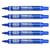Lot de 5 Marqueurs permanents pointe ogive 1,5 mm - PENTEL - N50 - Bleu