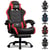 Chaise gaming ergonomique avec repose-pieds - GTPLAYER - Noir/rouge