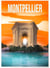 Affiche ville Montpellier | A3 : 29,7x42cm