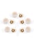 Lot De 5 Boutons Précieux Nacre