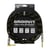 CABLE JACK 6.35 D/C - 3M - NYLON TRESSÉ NOIR & OR - GROOVIT®