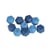 Perles en silicone Idéal attache tétine Hexagone 14mm 10 pièces - Bleu