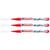 Lot de 3 marqueurs peinture acrylique pointe fine 1-2 mm - EDDING - Rouge trafic